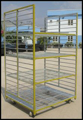 Custom slide-in cart.